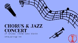 Graphic for chorus and jazz concert